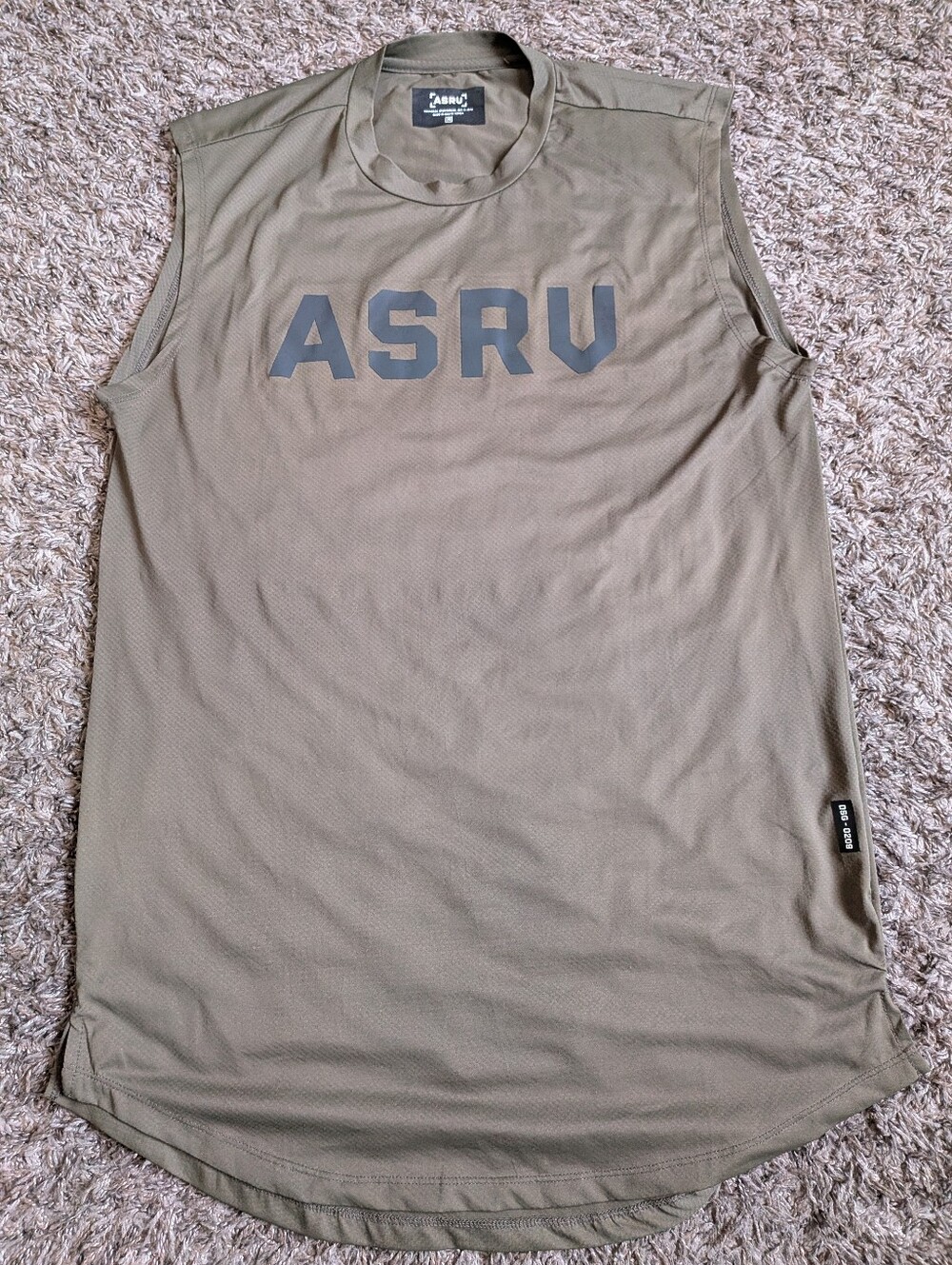 ASRV Green DSG-0209 Athletic Logo Tank Top Men's M